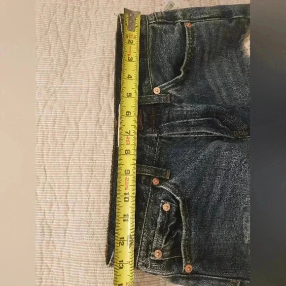 Free people jean shorts with lace - Picture 2 of 5